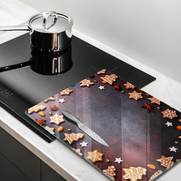 Sklenená doska na krájanie Perníkové Vianoce