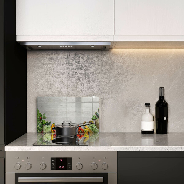 Sklenená doska na krájanie Zelenina na doskách