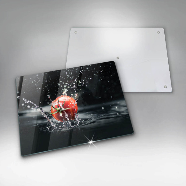 Sklenená doska na krájanie Paradajka vo vode