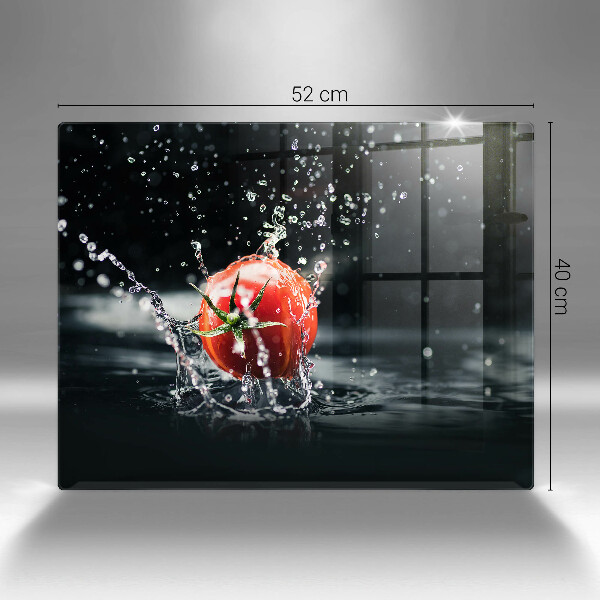 Sklenená doska na krájanie Paradajka vo vode