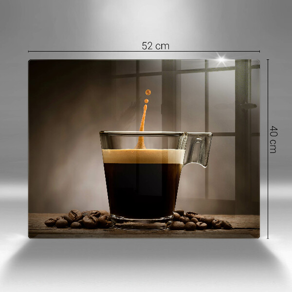 Sklenená doska na krájanie Sklo a kávové zrná