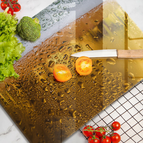 Sklenená doska na krájanie Mokrý pohár piva