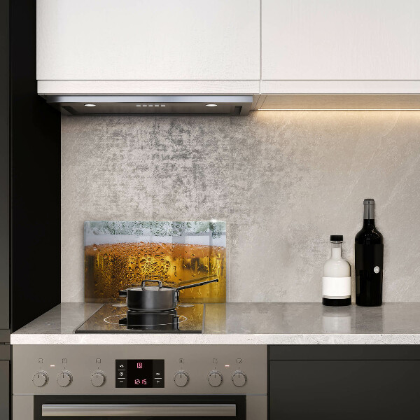 Sklenená doska na krájanie Mokrý pohár piva