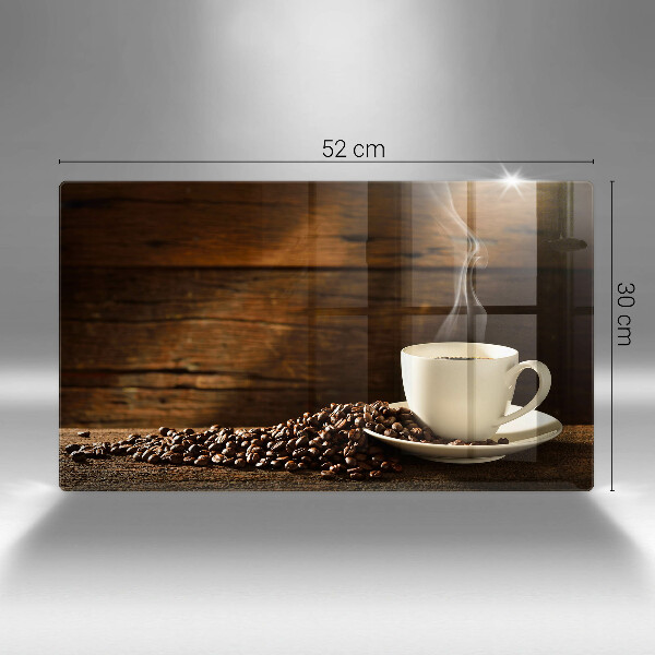 Sklenená doska na krájanie Drevená šálka na kávu