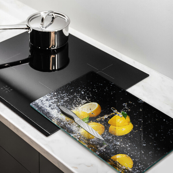 Sklenená doska na krájanie Šťavnaté citrónové ovocie