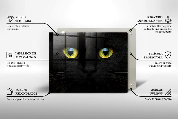 Sklenená doska na krájanie Zvieracie mačacie oči