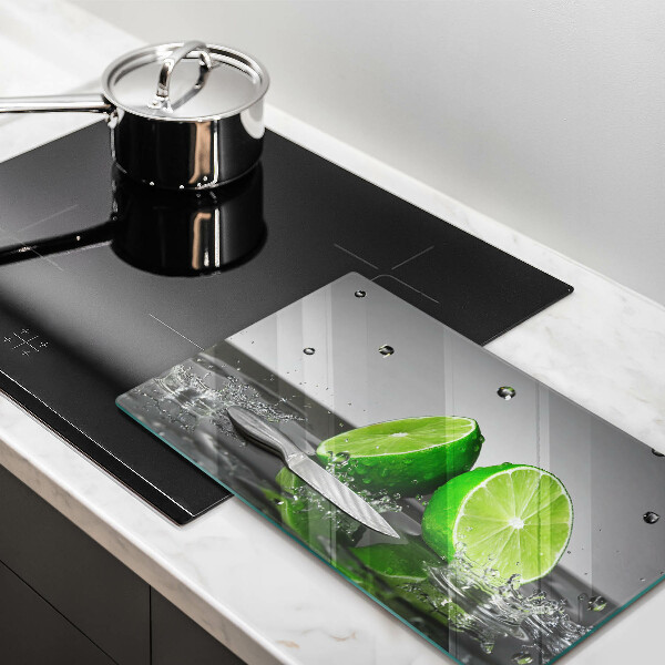 Sklenená doska na krájanie Šťavnaté limetky a voda