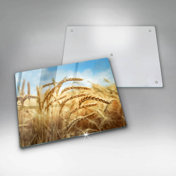 Sklenená doska na krájanie Klasy obilnín na poli