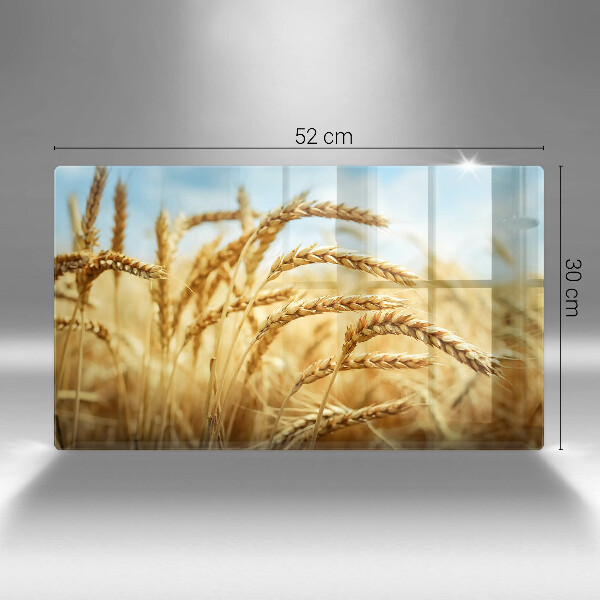 Sklenená doska na krájanie Klasy obilnín na poli