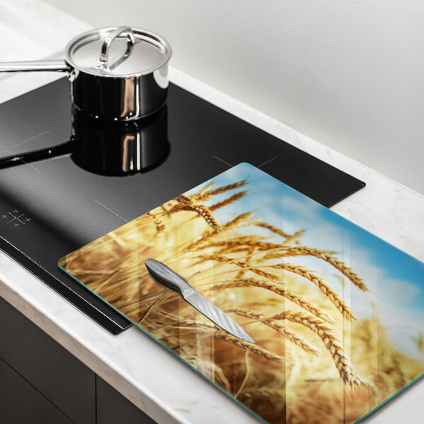 Sklenená doska na krájanie Klasy obilnín na poli