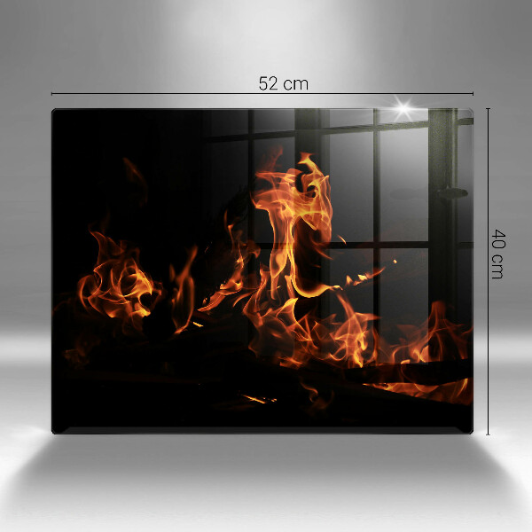 Sklenená doska na krájanie Zapáľ živý plameň