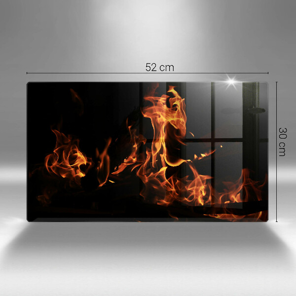 Sklenená doska na krájanie Zapáľ živý plameň
