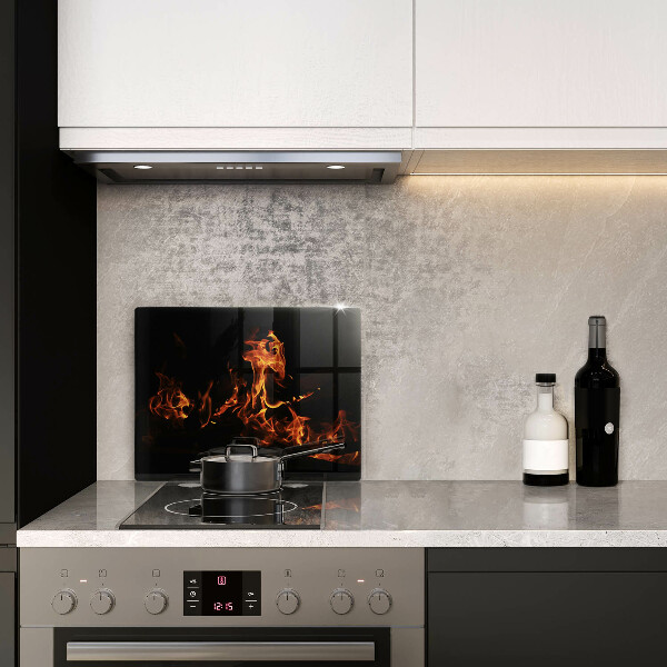 Sklenená doska na krájanie Zapáľ živý plameň