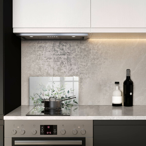Sklenená doska na krájanie Akvarelové rastliny