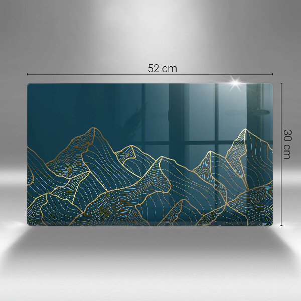 Sklenená doska na krájanie Abstraktné hory
