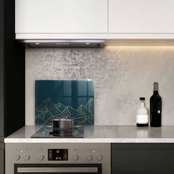 Sklenená doska na krájanie Abstraktné hory