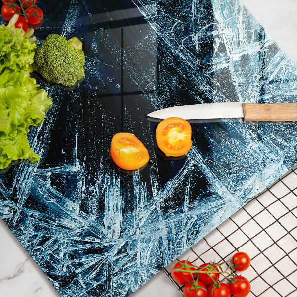 Sklenená doska na krájanie Štruktúra ostrého ľadu