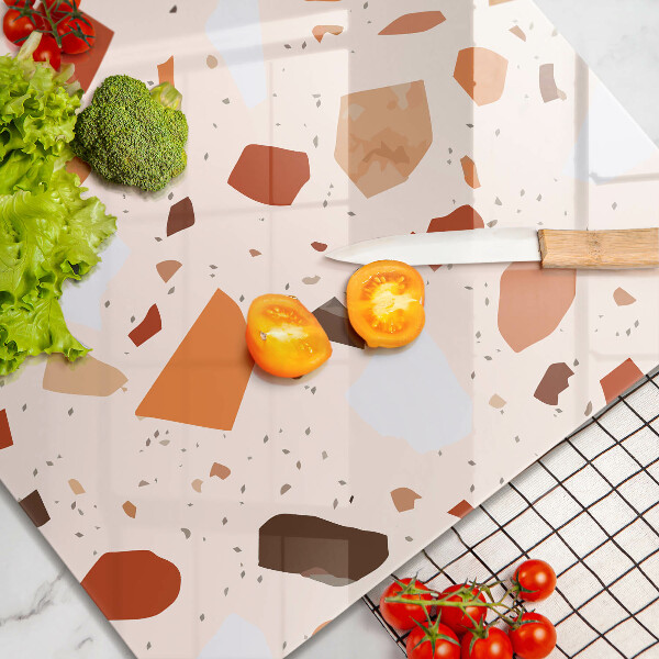 Sklenená doska na krájanie Dekoratívna kamenina