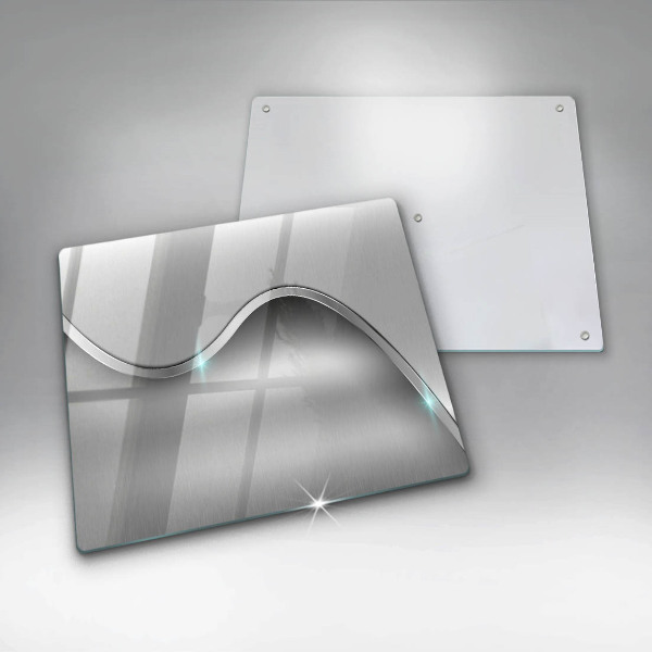 Sklenená doska na krájanie Kovová abstrakcia