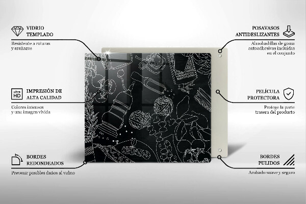 Sklenená doska na krájanie Kuchynské doplnky