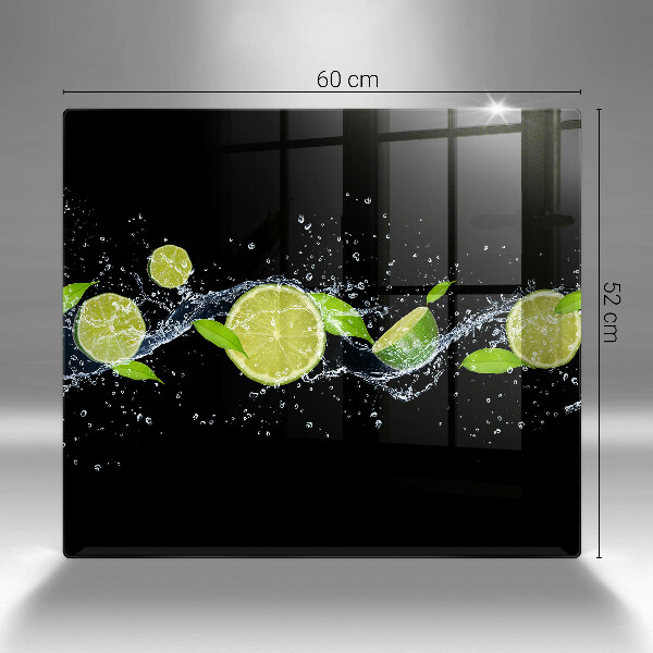 Sklenená doska na krájanie Limetková mätová voda