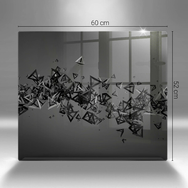 Sklenená doska na krájanie Abstraktné 3D tvary