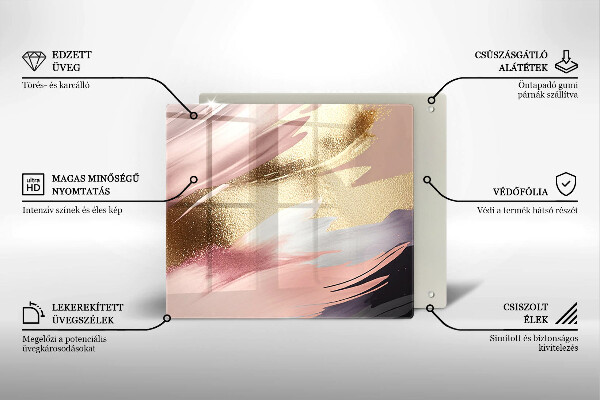 Kuchynská doska zo skla Pastelové škvrny