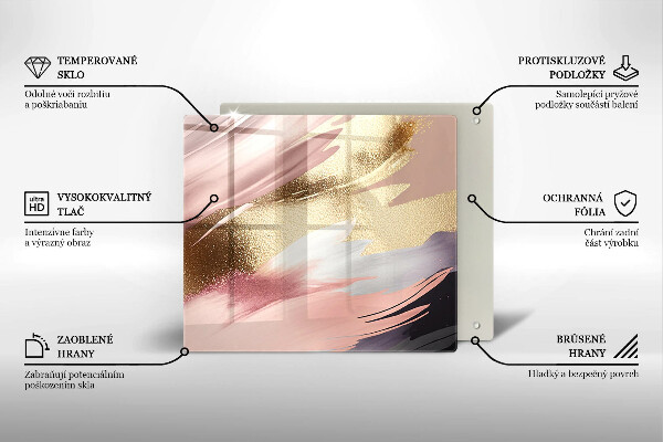 Kuchynská doska zo skla Pastelové škvrny