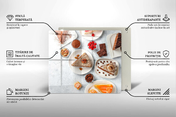 Kuchynská doska zo skla Sladkosť koláča