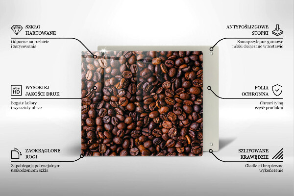 Kuchynská doska zo skla Kávové zrná