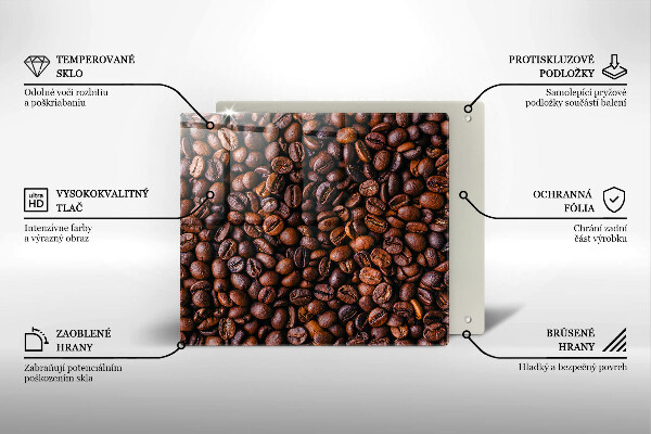 Kuchynská doska zo skla Kávové zrná