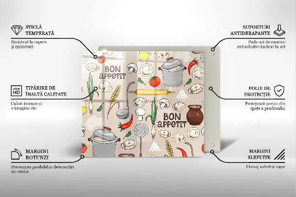 Kuchynská doska zo skla Kuchyňa ilustrácie