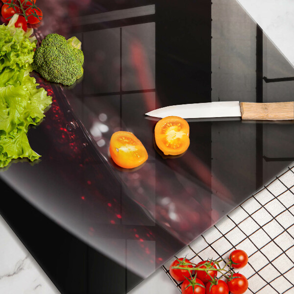 Kuchynská doska zo skla Červené víno v pohári