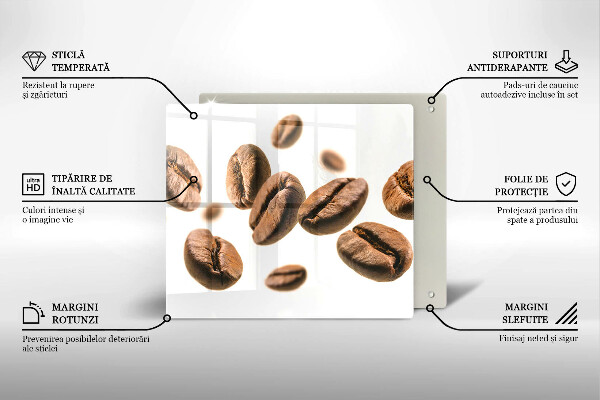 Kuchynská doska zo skla Kávové zrná