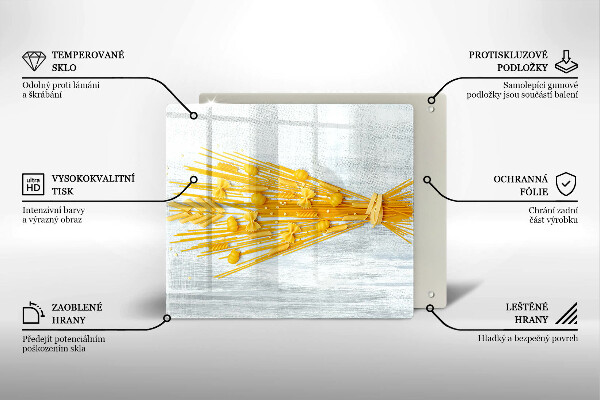 Kuchynská doska zo skla Cestoviny
