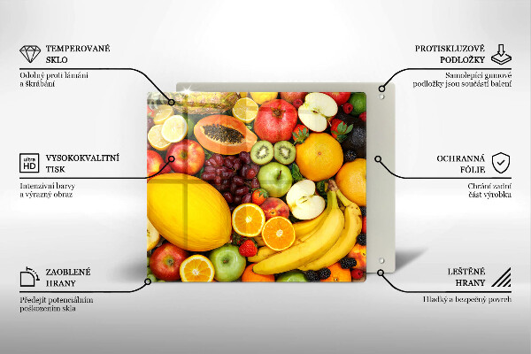 Kuchynská doska zo skla Zber ovocia