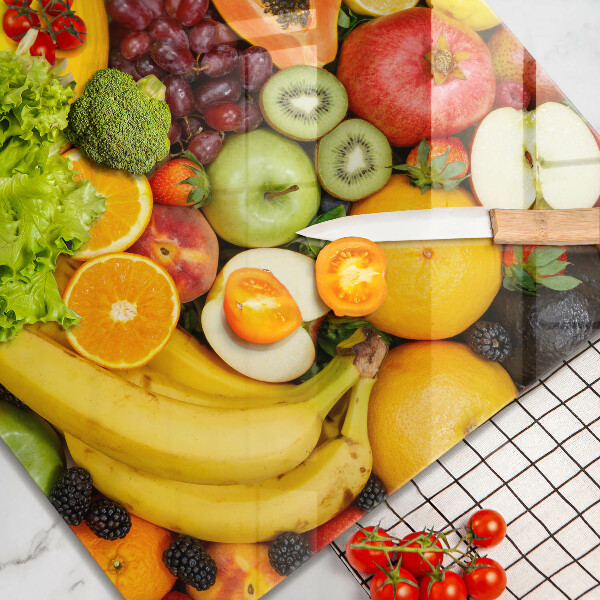 Kuchynská doska zo skla Zber ovocia