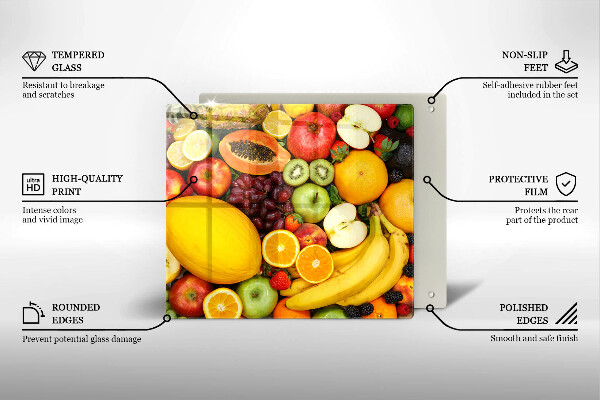 Kuchynská doska zo skla Zber ovocia