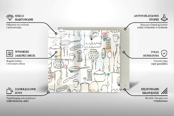 Sklenená doska na krájanie Kuchynské doplnky