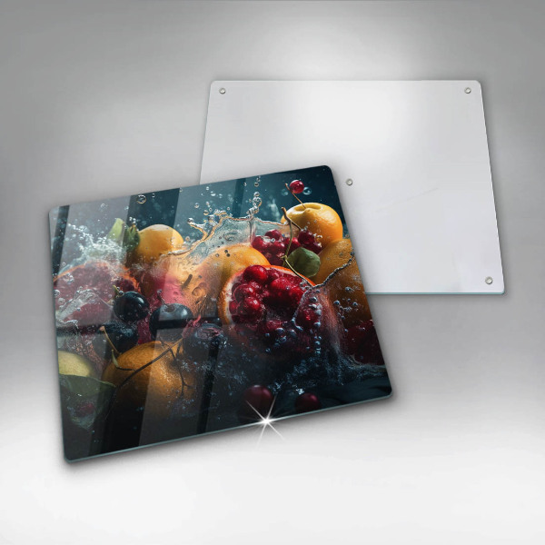 Sklenená doska na krájanie Ovocie vo vode