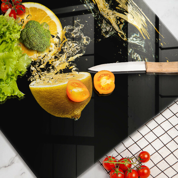 Sklenená doska na krájanie Šťavnaté citrónové ovocie