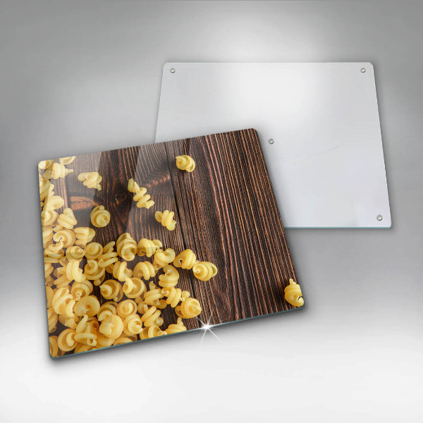 Sklenená doska na krájanie Cestoviny na stole