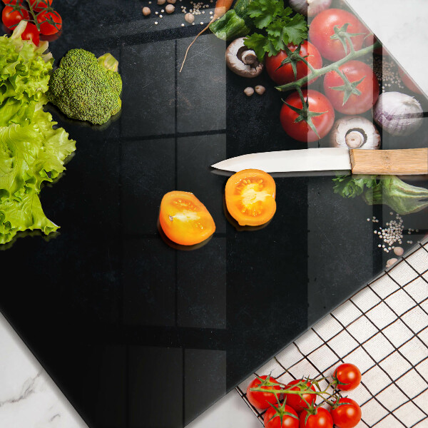 Sklenená doska na krájanie Farebná zelenina