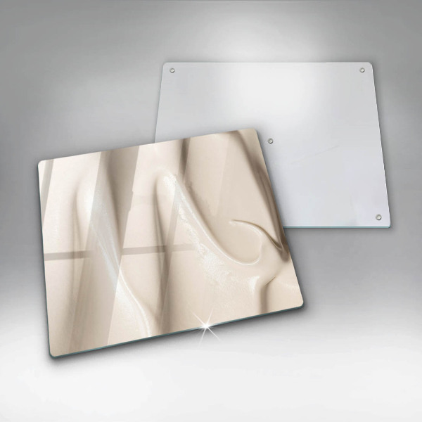 Sklenená doska na krájanie Krémová zmrzlina