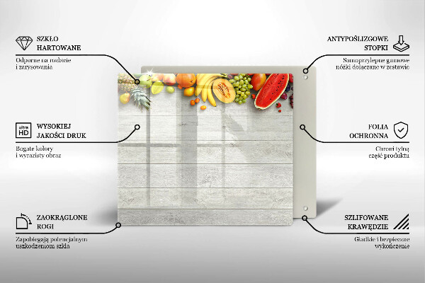 Sklenená doska na krájanie Ovocie na doskách