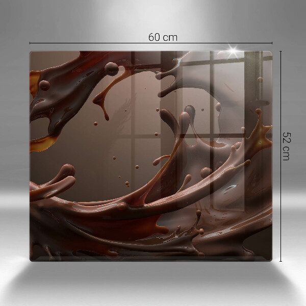 Sklenená doska na krájanie Tekutá čokoláda