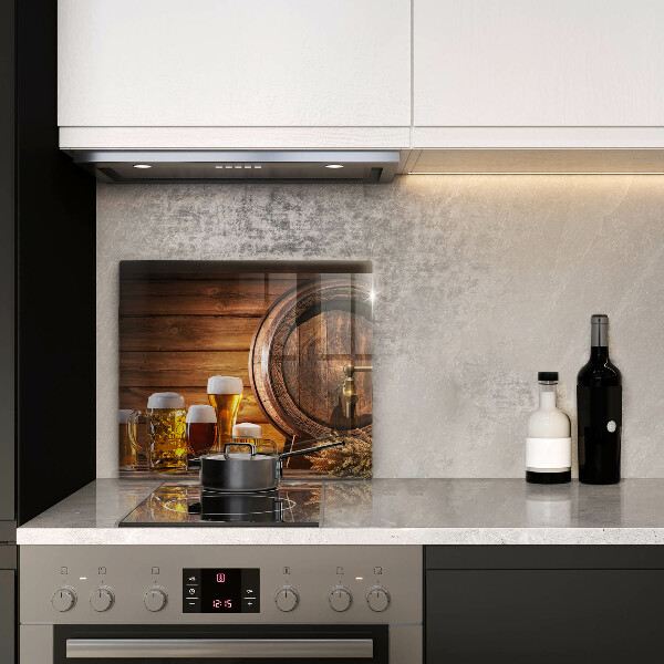 Sklenená doska na krájanie Sud piva