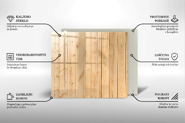 Sklenená doska na krájanie Jemné drevené dosky