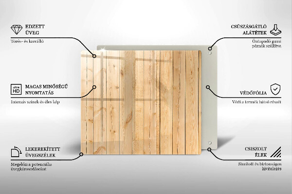 Sklenená doska na krájanie Jemné drevené dosky