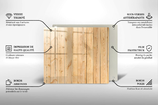 Sklenená doska na krájanie Jemné drevené dosky